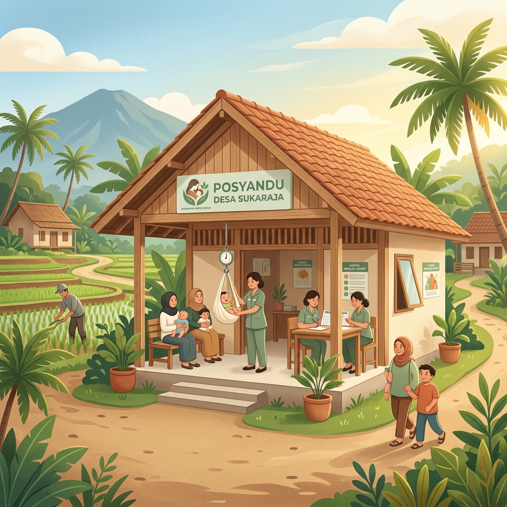 Ilustrasi Posyandu Kesehatan Desa Jabung
