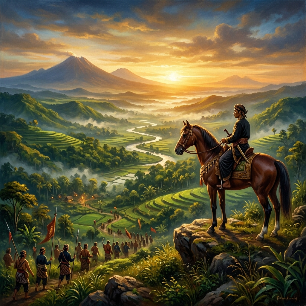 Ilustrasi Sejarah Perjuangan Diponegoro di Jabung